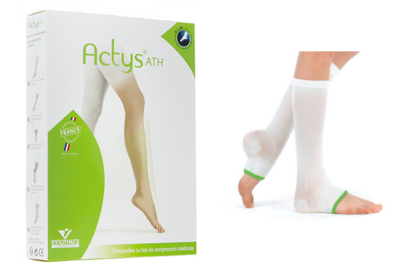Chaussettes et bas de contention post-opératoires